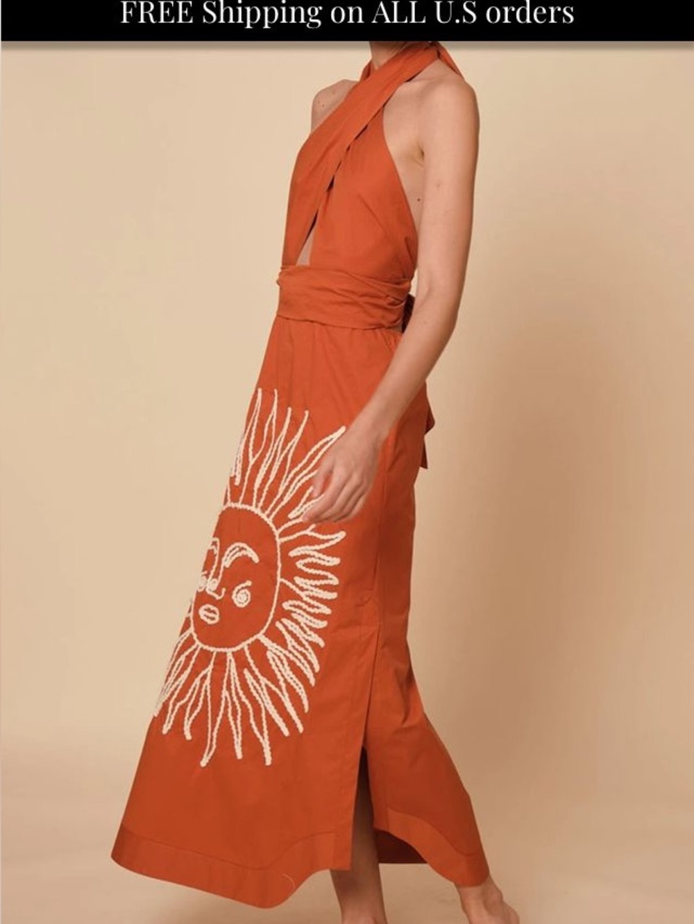 Johanna Ortiz Manana Soleada Halter Dress - Picture 3 of 7